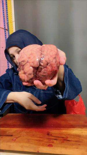 Ngajarin anak makan otak sapi #markitry 
