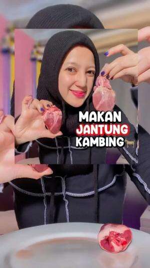 Makan jantung kambing utuh #markitry 