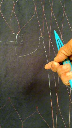 memperbaiki jaring ikan yang rusak  #tutorial 