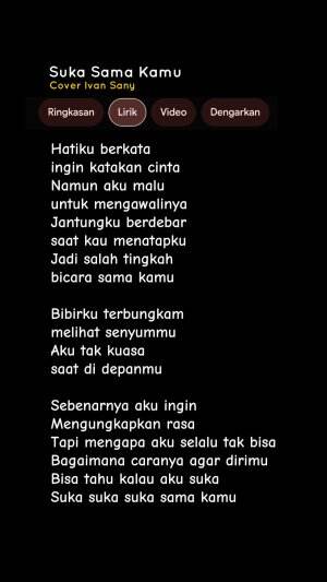 LIRIK LAGU SUKA SAMA KAMU - D'BAGINDAS (Hatiku berkata ingin katakan cinta | Sebenarnya aku ingin mengungkapkan rasa) Cover Ivan Sany