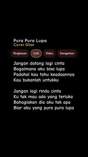 Karaoke lagu Pura Pura Lupa - Mahen