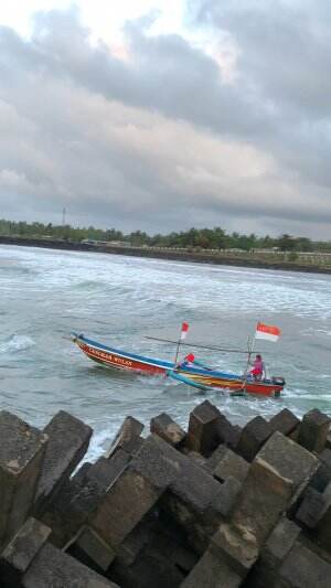 banyak nelayan melibur karna cuaca ekstrem #laut