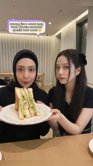 jisoo blackpink suka bgt sama sandwich buatan neng rarah 