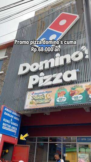 Rekomendasi makanan enak dan murah yaitu pizza Domino's  #RCTIPlus  #HOTrctiplus  #fyp 