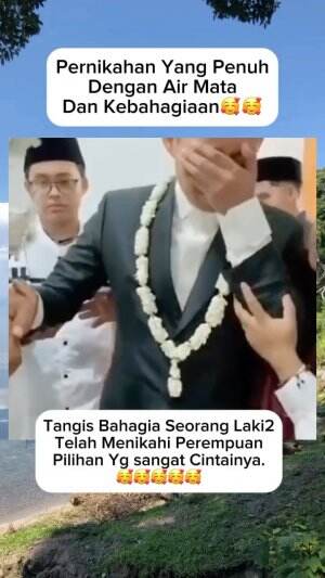 Pernikahan yg penuh dengan air mata dan kebahagian #pernikahan #Bahagia 