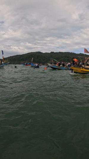 suasana hajat laut pangandaran 2025 #hajatlaut #tradisibudaya #pangandaran #pantaiselatan