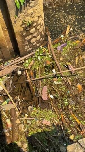 Mancing ikan predator ditumpukan sampah 
