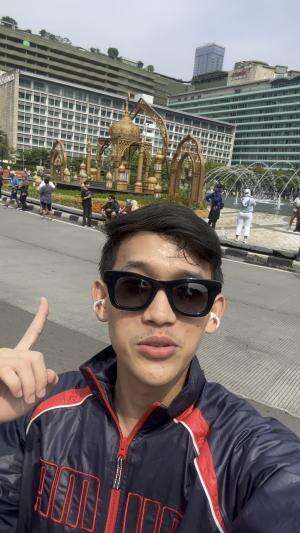 Ayo olahraga car free day jakarta  #cfd  #jakarta 
