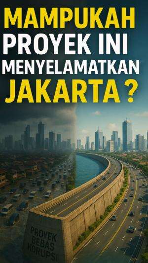 MAMPUKAH PROYEK INI MENYELAMATKAN JAKARTA ? #tanggullautjakarta #tanggullaut#short