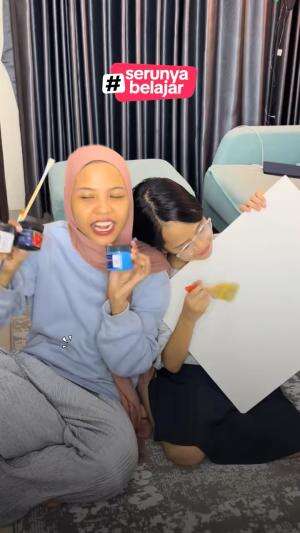 Bikin batik megamendung warna biru 🥳  #diy 