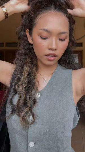 love my curly hair with brush styling ?