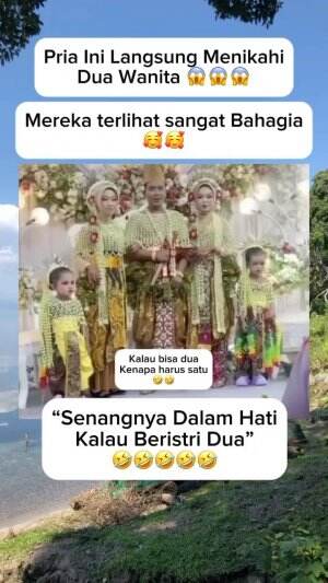 Pria menikahi 2 wanita #pernikahan #menikah