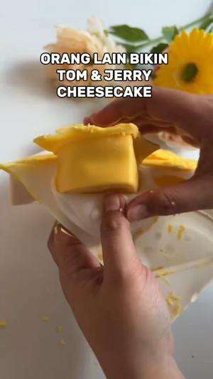 aku kalo bikin tom and jerry cheesecake 