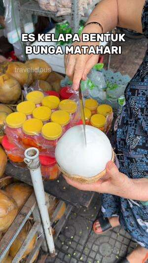 es kelapa bentuk bunga matahari