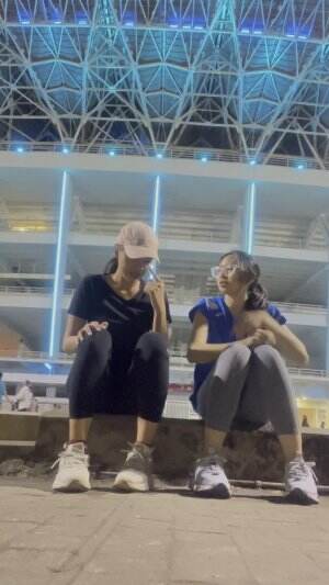 night run di GBK walaupun rame pol