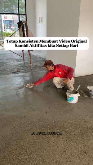 Belajar plaster lantai  # renovasirumah #kulibangunan  #fypシ゚viral