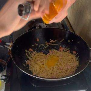 Spageti carbonara egg yolk #MasterChefIndonesia 