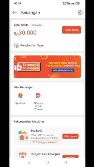 cara tarik saldo penjualan di shopee #shopee #tutorialshopee