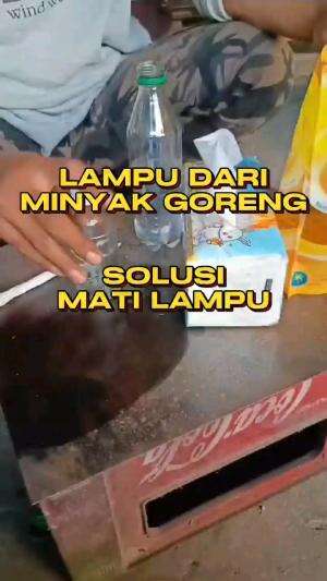 LAMPU DARI MINYAK GORENG