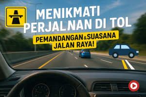 "Kadang perjalanan di tol bukan cuma soal cepat sampai, tapi juga soal menikmati setiap detik pemandangannya."
  #Perjalanan #JalanTol #TolI