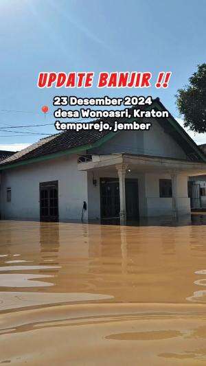 Update banjir dari kemarin malam guys, ini part 1 nya ya #infobanjir #banjir #jember #jemberjawatimur #desakratonwonoasri 