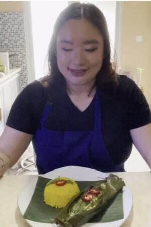Pepes Ikan Kembung with Pesto Kemangi and Fragrant Rice Pilaf #onlineauditionmci10
