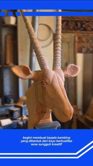 Begini membuat kepala kambing
.
#kreatif
#patung
#seni
