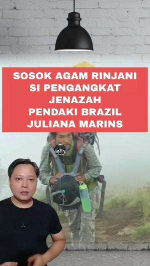 Sosok Agam Rinjani, pria yang mengangkat jasad Juliana Marins di jurang Rinjani #AgamRinjani 