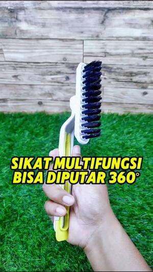 Sekarang sudah ada sikat serbaguna bisa putar 360° untuk membersihkan area sudut yang sulit kejangkau dengan sikat biasa. 

