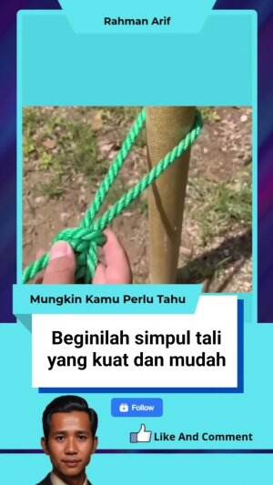 Beginilah simpul tali yang kuat dan mudah

‎#rcti #RCTIPlus #faktamenarik #fakta #faktaunik #faktadunia #reels #fyp #viral
‎