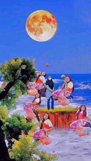 PUTRI DUYUNG TERDAMPAR ! Langka nih ada duyung merah batik #HOTrctiplus #lutfiafifi #putriduyung 