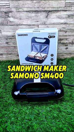 Sarapan pagi anti ribet pakai produk SAMONO SANDWICH MAKER SM400. daya listrik nya juga kecil cuman 400 watt, cocok banget untuk anak kosan 