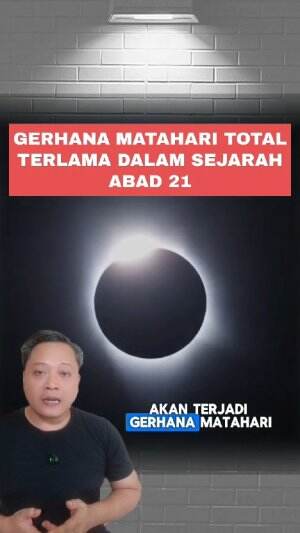 gerhana matahari total terlama di abad 21 akan terjadi pada 2 Agustus 2027 #gerhanamataharitotal 