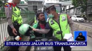 Polisi Kembali Tilang Pengemudi Ojol yang Menerobos Jalur Busway