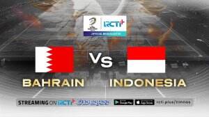 Bahrain vs Indonesia di RCTI+ SuperApp