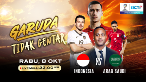 Streaming Indonesia vs Arab Saudi di RCTI+ SuperApp