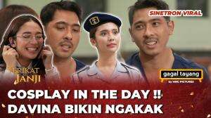 DAVINA COSPLAY DI LOKASI SYUTING