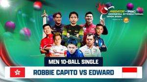 Predator PBC IIO 2026 Men 10-Ball Single : Robbie Capito (PHI) vs Edward (INA) | 3 Juli 2026 | 09:30 WIB