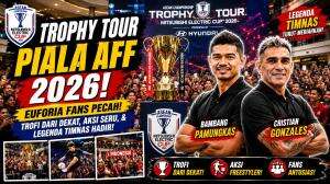 Trophy Tour Piala AFF 2026 Diserbu Fans! Euforianya Pecah di Jakarta