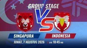 Promo AFF 2026 Singapore vs Indonesia