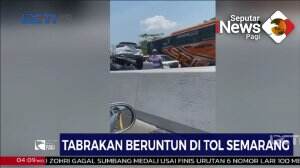 Tabrakan Beruntun di Tol Semarang