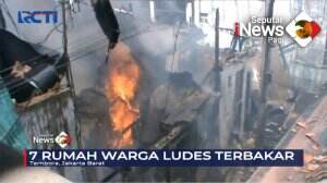 Kebakaran Besar Meludeskan 7 Rumah Warga