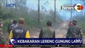 Kebakaran Lereng Gunung Lewu