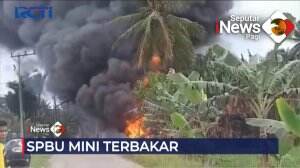 Satu Unit SPBU Pertamini Terbakar