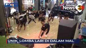 Unik, Lomba Lari Didalam Mall
