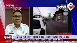 Gempa Garut Tidak Berpotensi Tsunami
