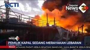 Warga Panik Puluhan Kapal Nelayan Terbakar