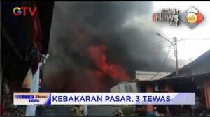 Kebakaran Pasar, 3 Tewas