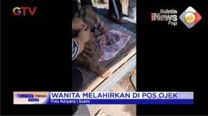 Wanita Melahirkan Di Pos Ojek
