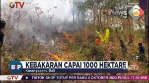 Kebakaran Lereng Gunung Agung